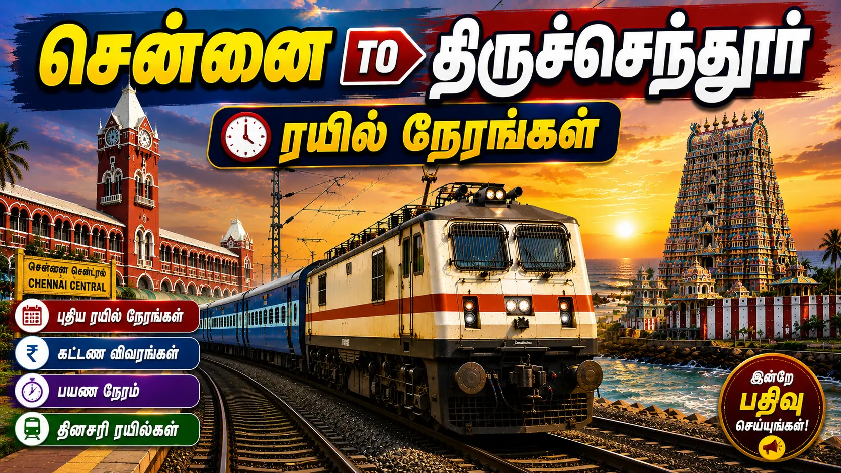 chennai to tiruchendur train ticket rate